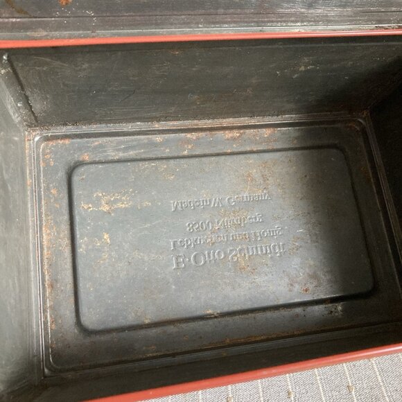 VTG Cookie LG Biscuit Tin Otto Schmidt Nurnberg Germany Colorful Litho Graphics - Picture 11 of 13